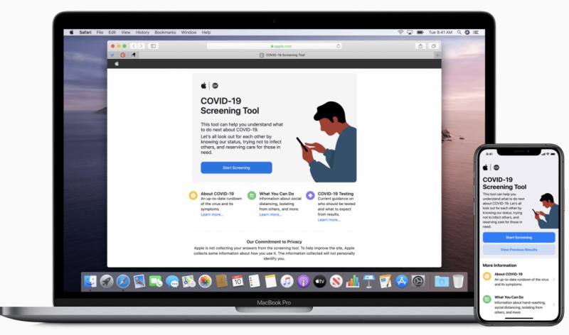 Apple releases new COVID-19 app and website based on CDC guidance