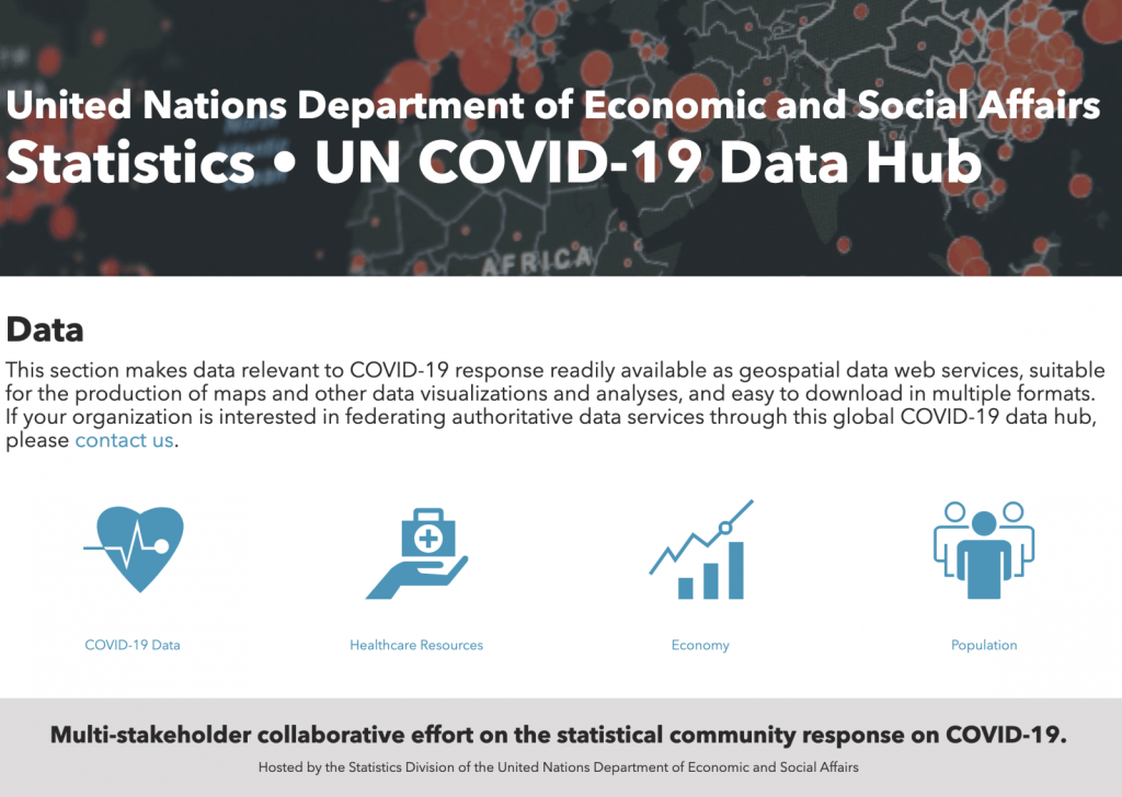 United Nations Department of Economic and Social Affairs Statistics • UN COVID-19 Data Hub