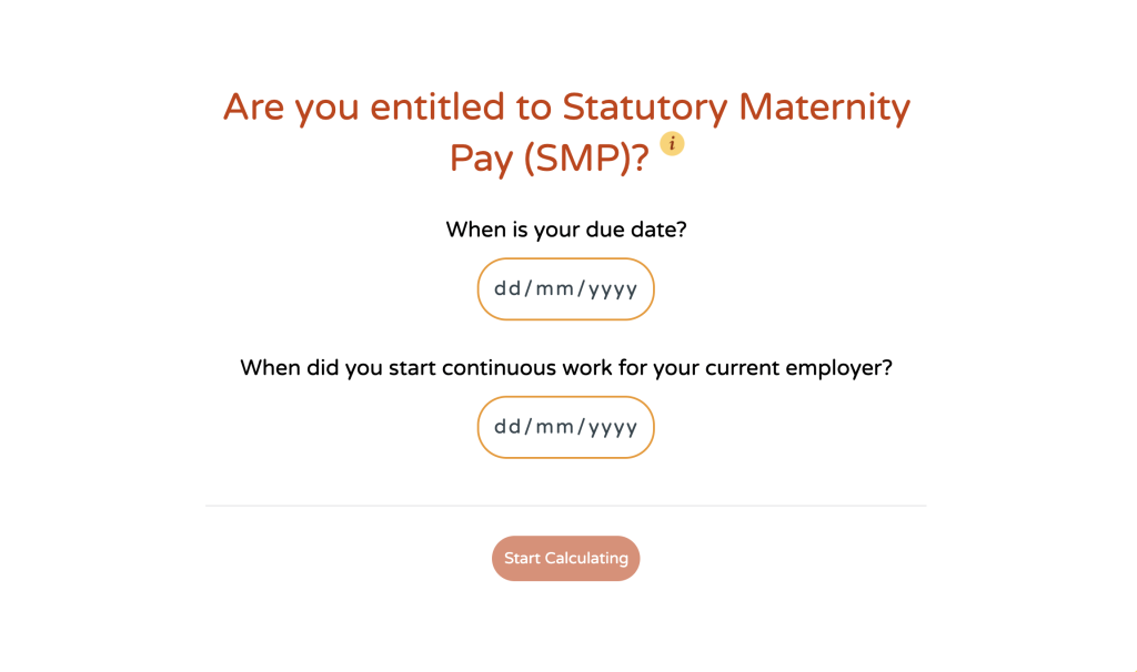 parental leave calculator by Money.co.uk