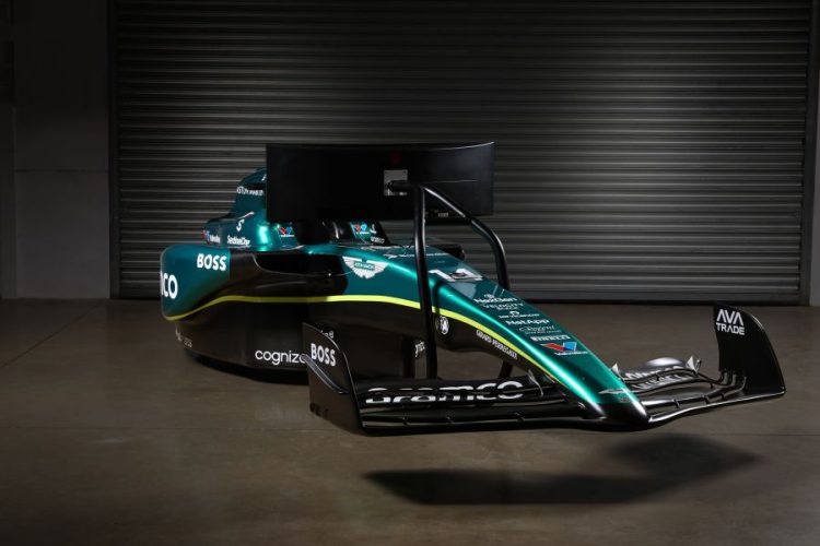 Aston Martin Aramco F1® Team Partners With Memento Exclusives for Auction of Autographed Motion Simulator